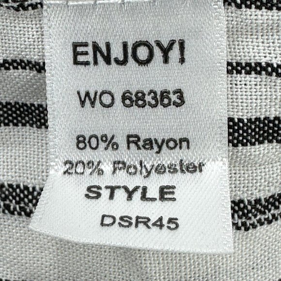 Michael Stars Pants Womens Striped Culottes Seersucker Wide Leg White Black XS - Picture 12 of 13